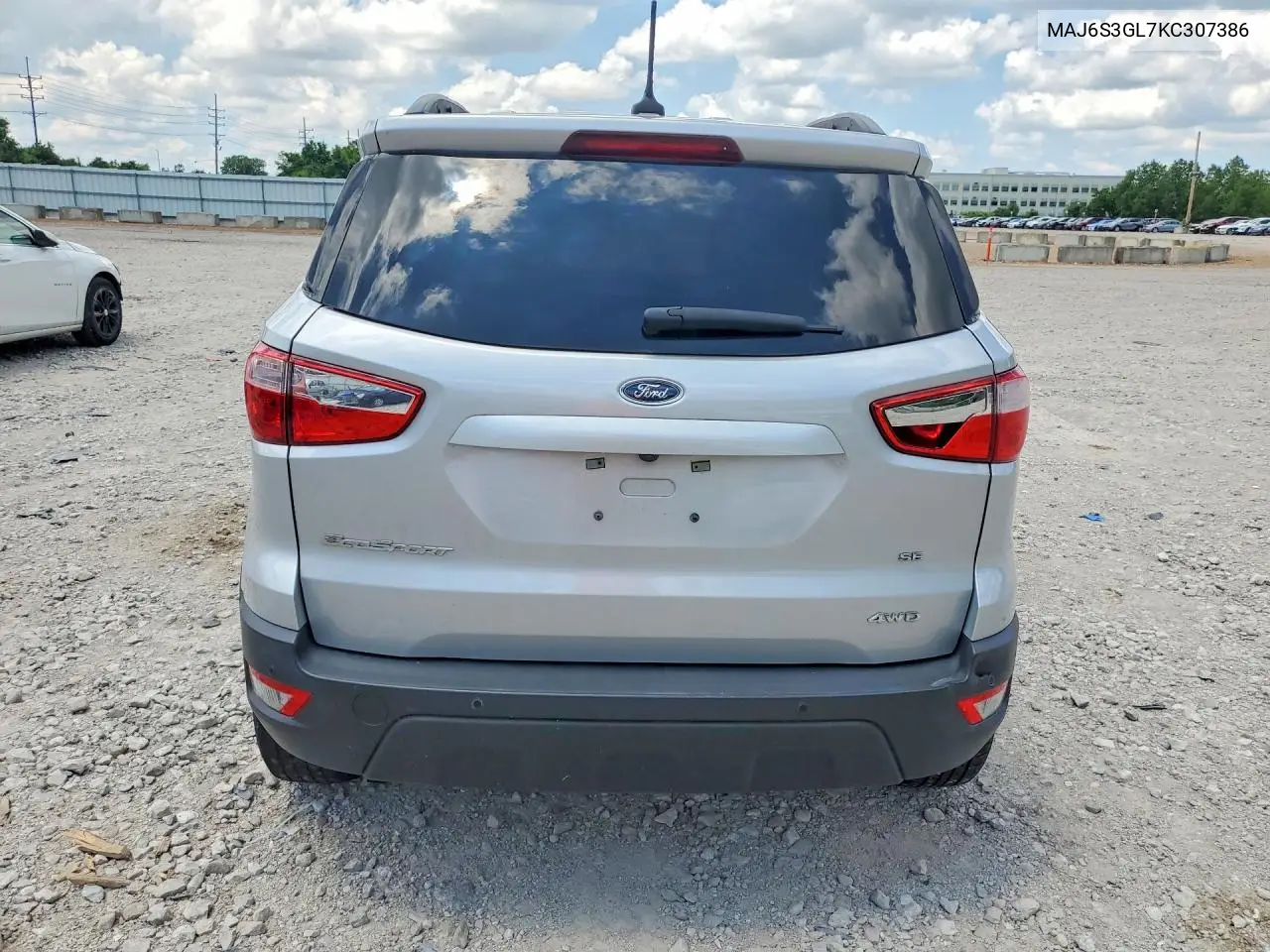 2019 Ford Ecosport Se VIN: MAJ6S3GL7KC307386 Lot: 55073036