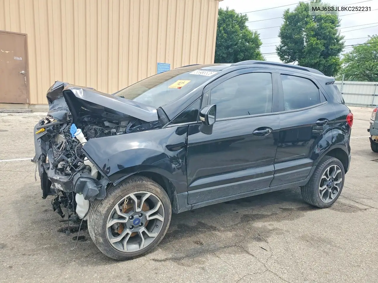 2019 Ford Ecosport Ses VIN: MAJ6S3JL8KC252231 Lot: 56966526