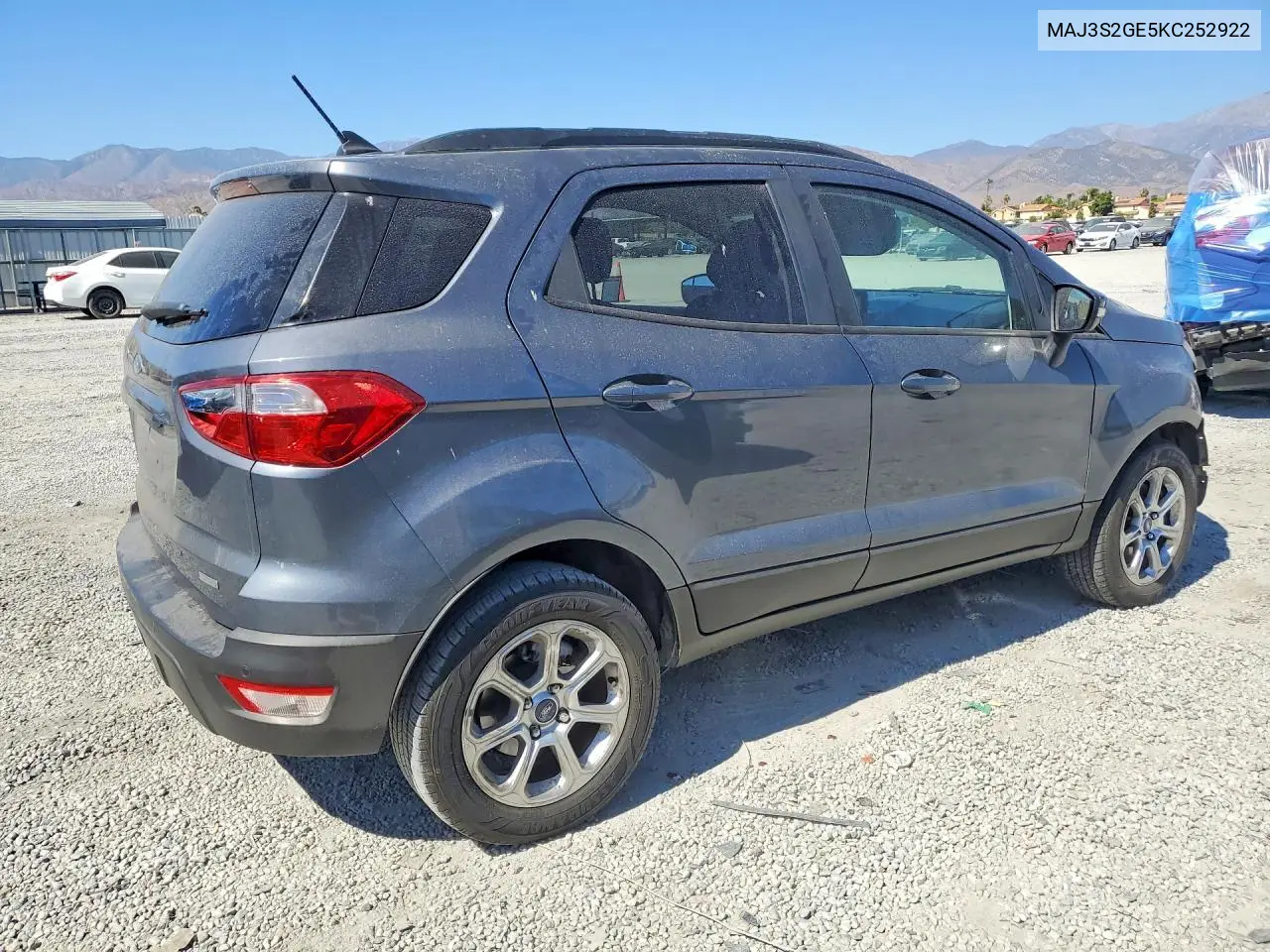 2019 Ford Ecosport Se VIN: MAJ3S2GE5KC252922 Lot: 59332266