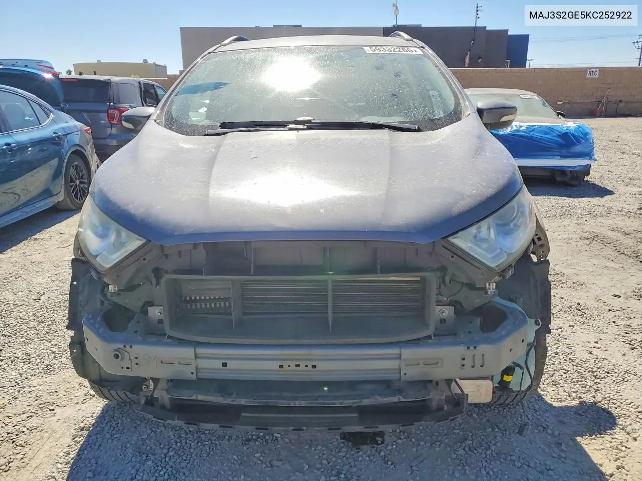 2019 Ford Ecosport Se VIN: MAJ3S2GE5KC252922 Lot: 59332266
