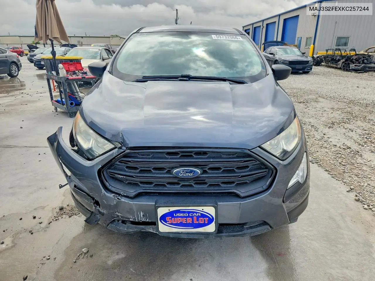 2019 Ford Ecosport S VIN: MAJ3S2FEXKC257244 Lot: 59732066