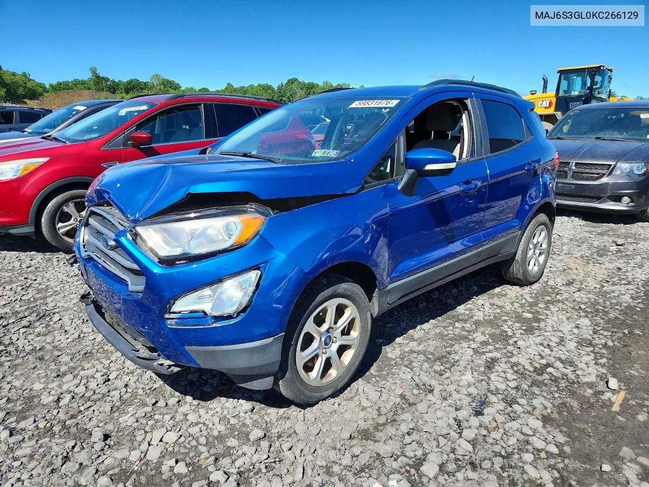 2019 Ford Ecosport Se VIN: MAJ6S3GL0KC266129 Lot: 59831676