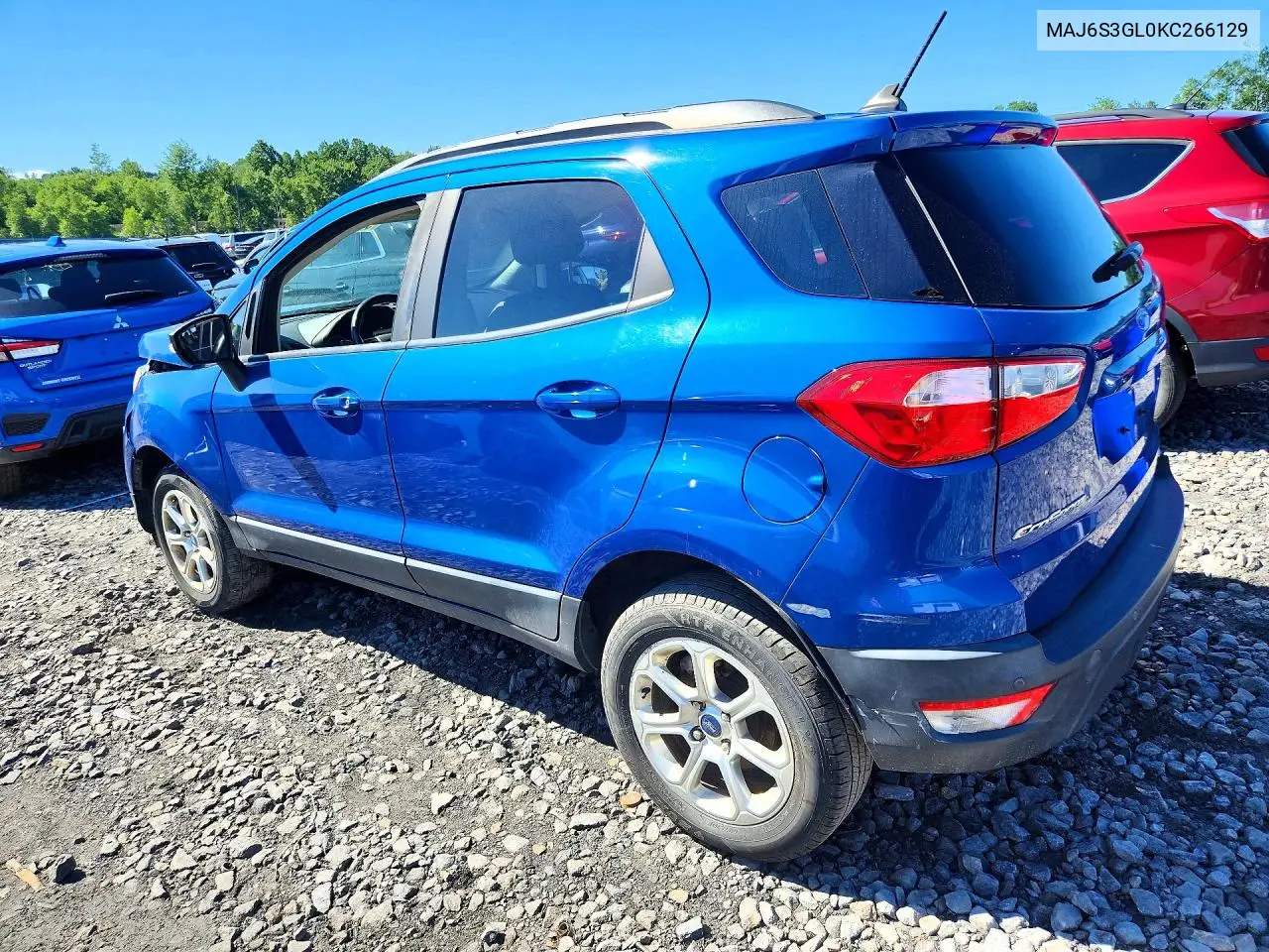 2019 Ford Ecosport Se VIN: MAJ6S3GL0KC266129 Lot: 59831676