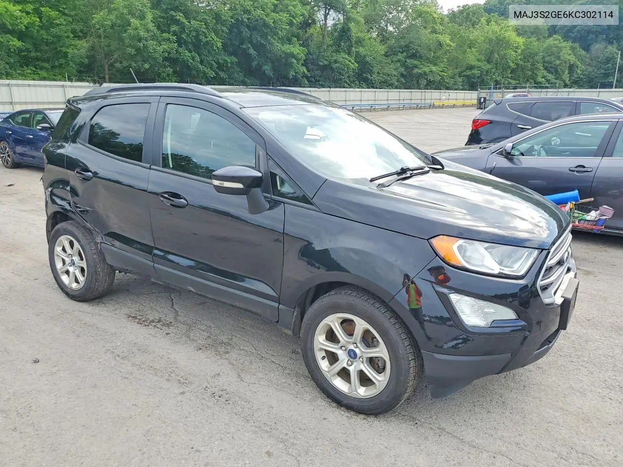 2019 Ford Ecosport Se VIN: MAJ3S2GE6KC302114 Lot: 60301766