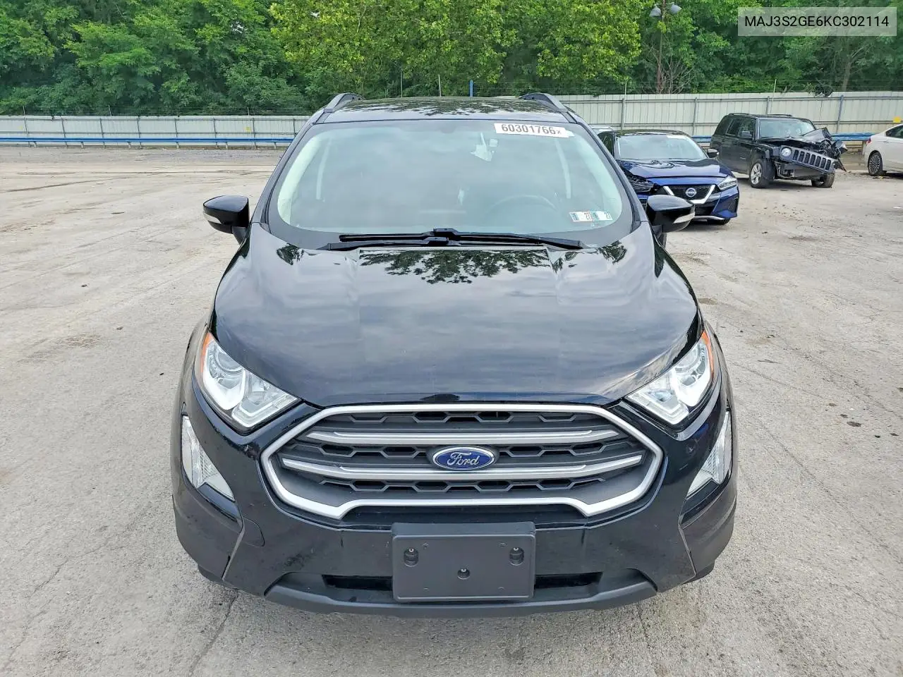 2019 Ford Ecosport Se VIN: MAJ3S2GE6KC302114 Lot: 60301766