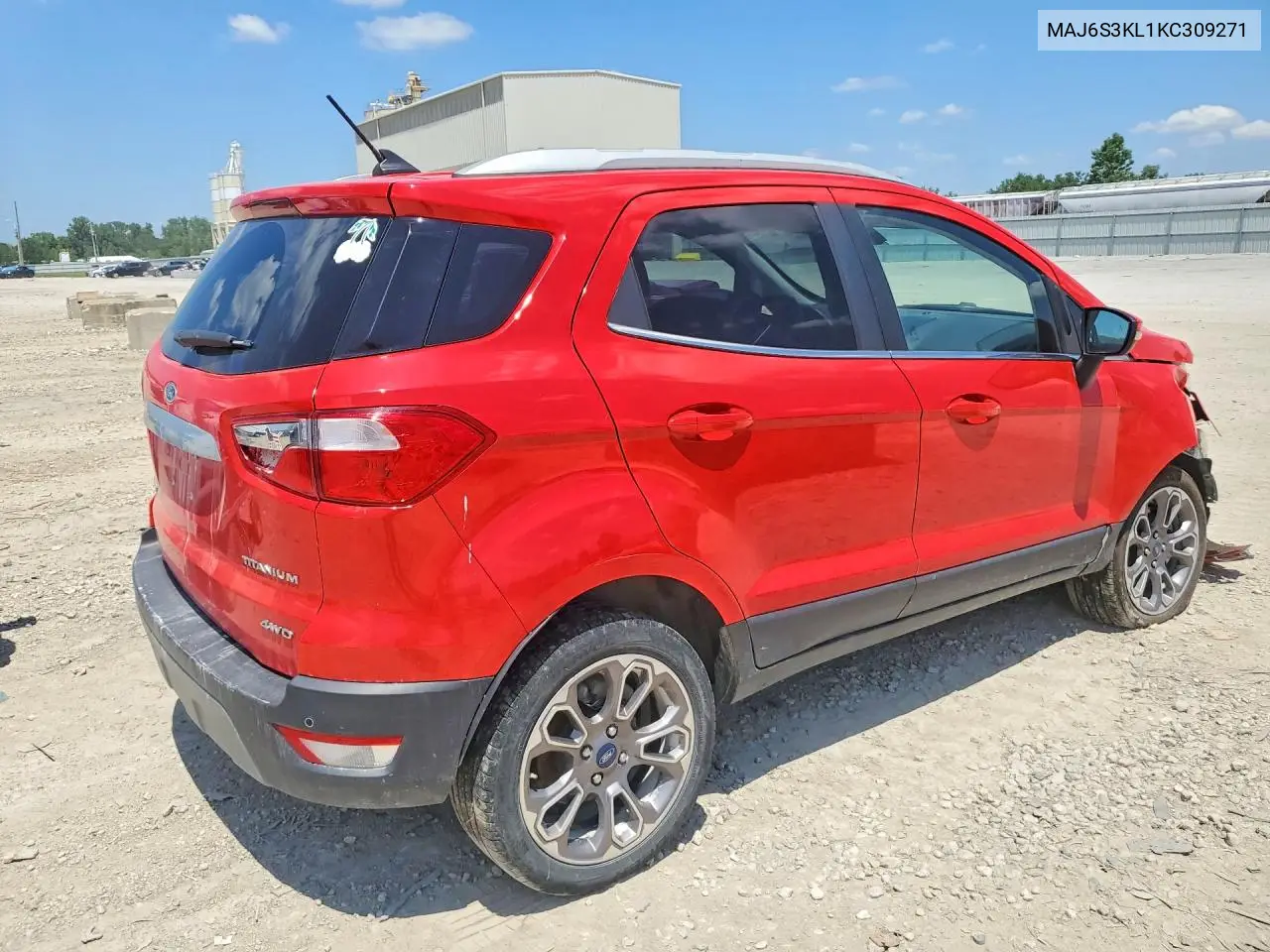2019 Ford Ecosport Titanium VIN: MAJ6S3KL1KC309271 Lot: 60654266