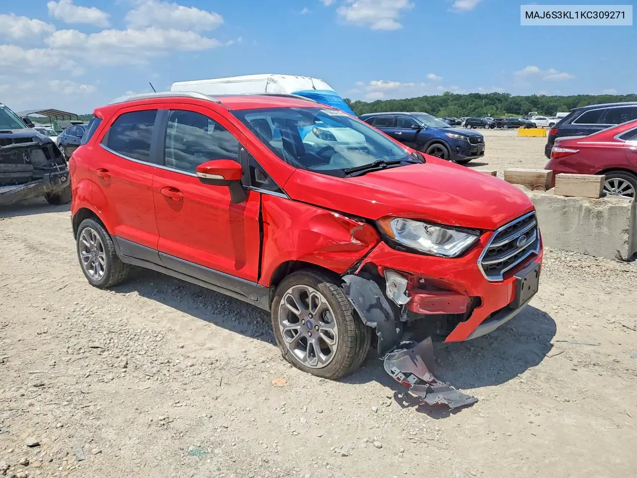 2019 Ford Ecosport Titanium VIN: MAJ6S3KL1KC309271 Lot: 60654266