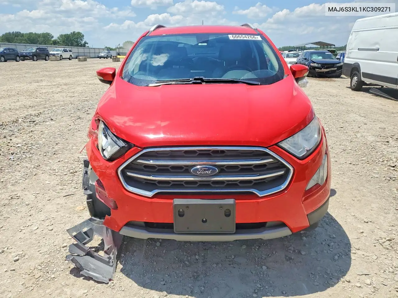 2019 Ford Ecosport Titanium VIN: MAJ6S3KL1KC309271 Lot: 60654266