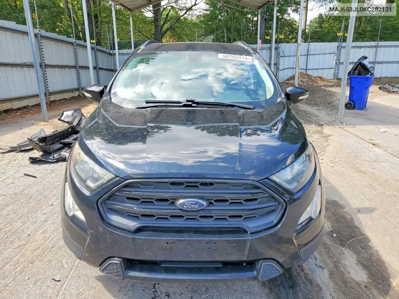 2019 Ford Ecosport Ses VIN: MAJ6S3JL0KC282131 Lot: 60765416