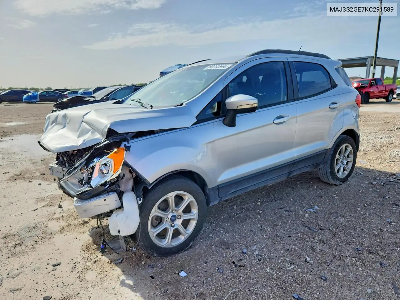2019 Ford Ecosport Se VIN: MAJ3S2GE7KC291589 Lot: 60776906