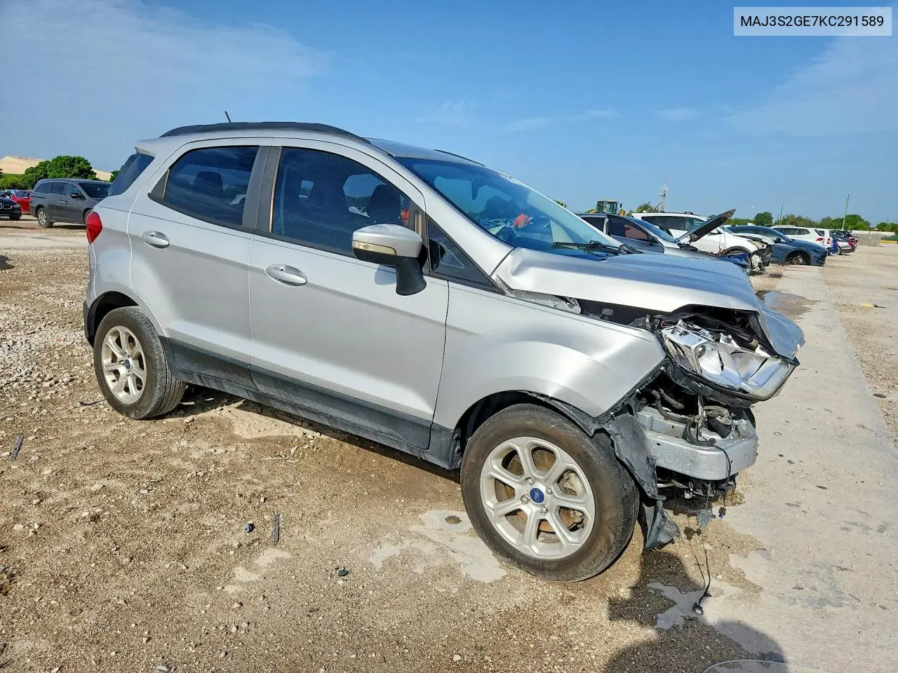 2019 Ford Ecosport Se VIN: MAJ3S2GE7KC291589 Lot: 60776906