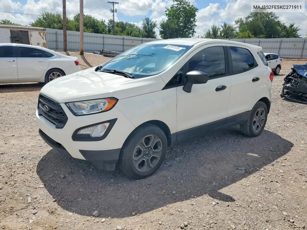 2019 Ford Ecosport S VIN: MAJ3S2FE5KC271911 Lot: 60797476