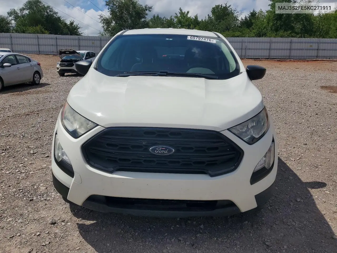 2019 Ford Ecosport S VIN: MAJ3S2FE5KC271911 Lot: 60797476