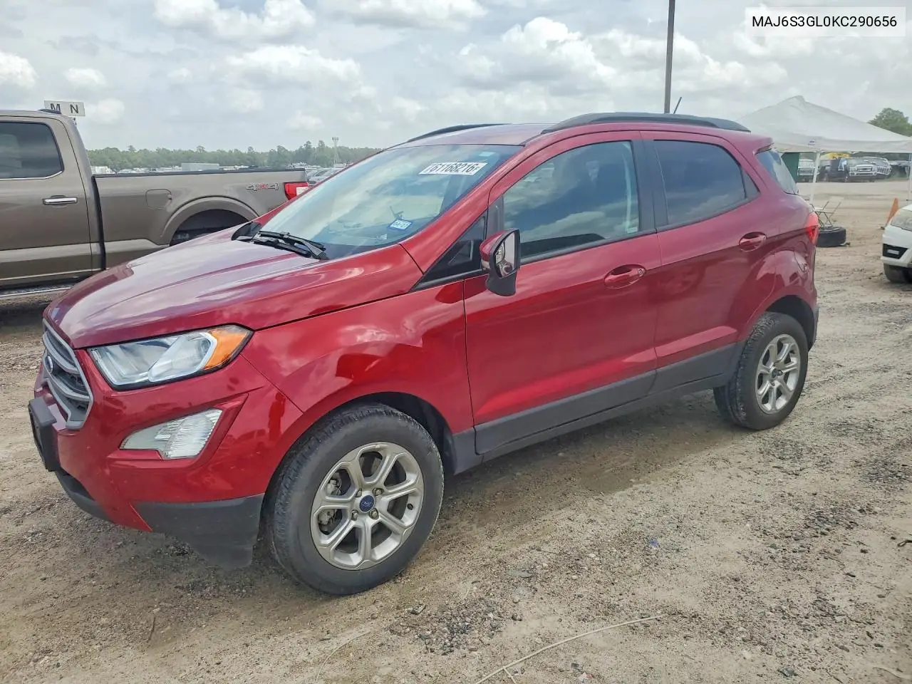 2019 Ford Ecosport Se VIN: MAJ6S3GL0KC290656 Lot: 61168216