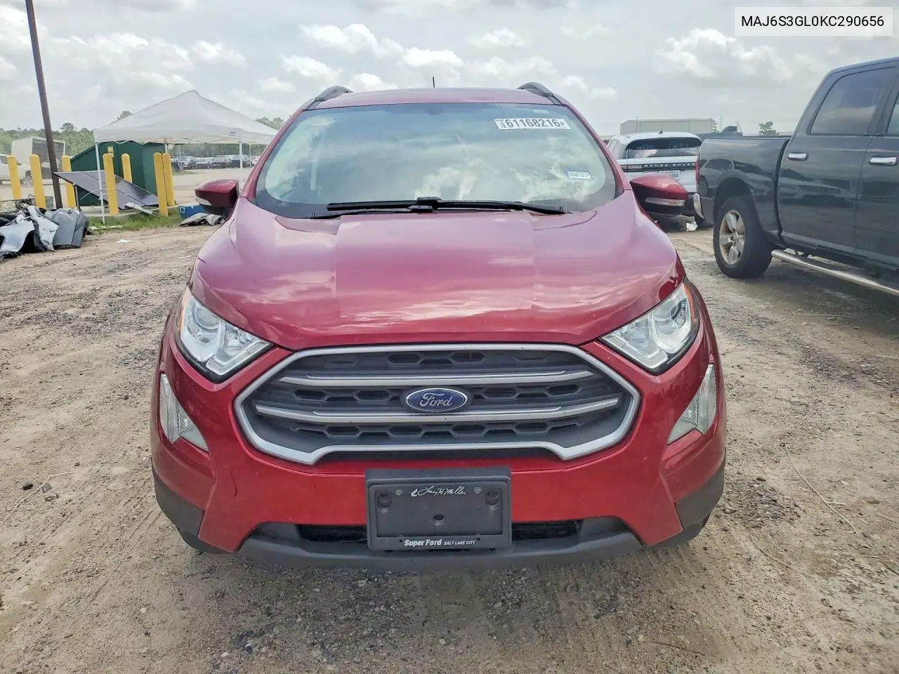 2019 Ford Ecosport Se VIN: MAJ6S3GL0KC290656 Lot: 61168216