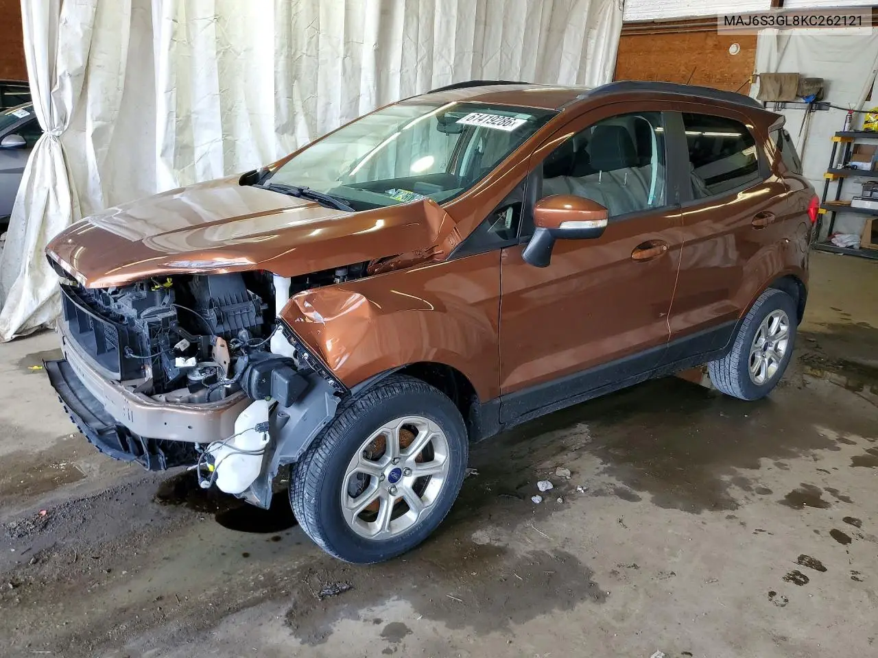 2019 Ford Ecosport Se VIN: MAJ6S3GL8KC262121 Lot: 61419286