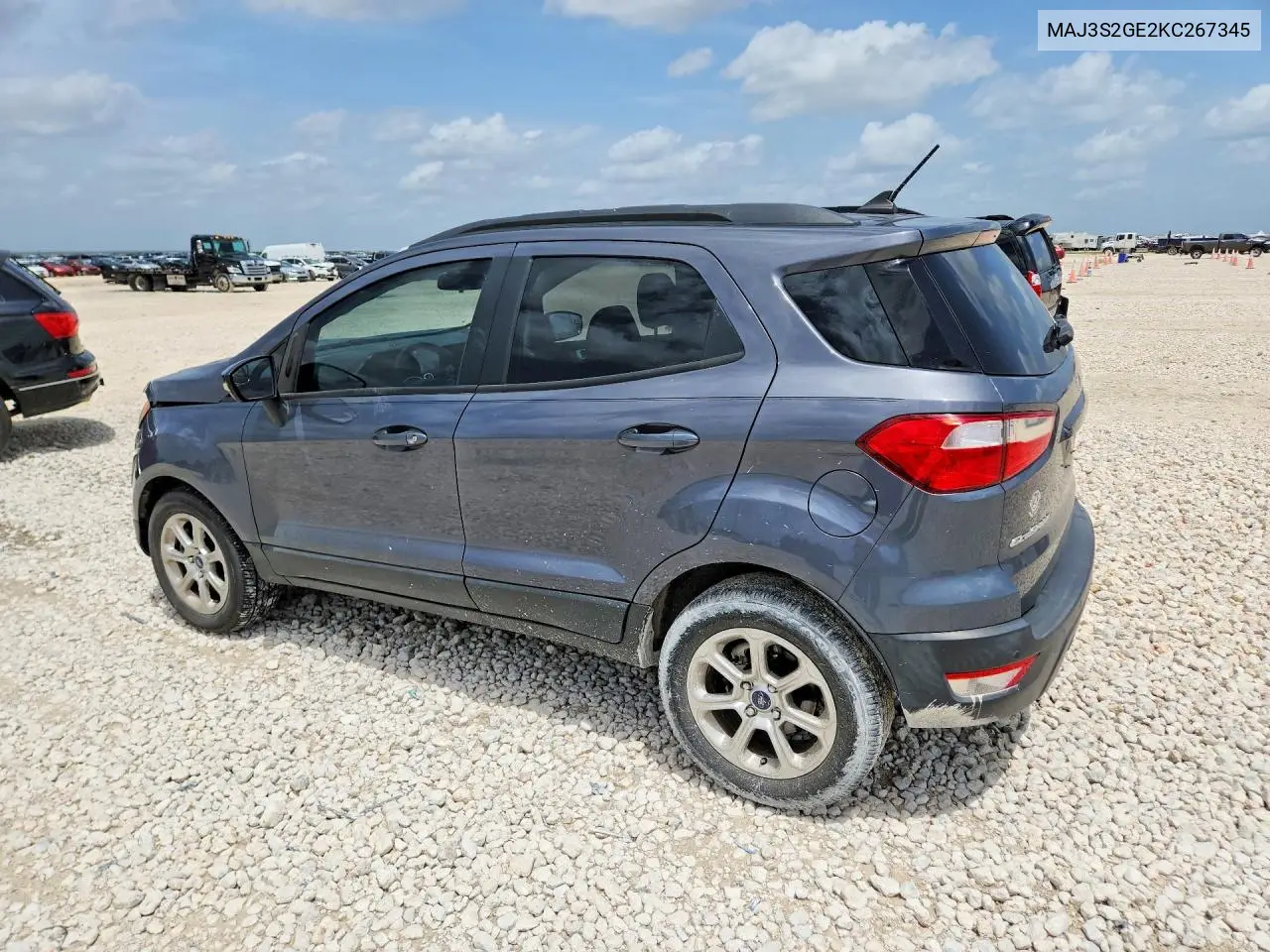 2019 Ford Ecosport Se VIN: MAJ3S2GE2KC267345 Lot: 61716396