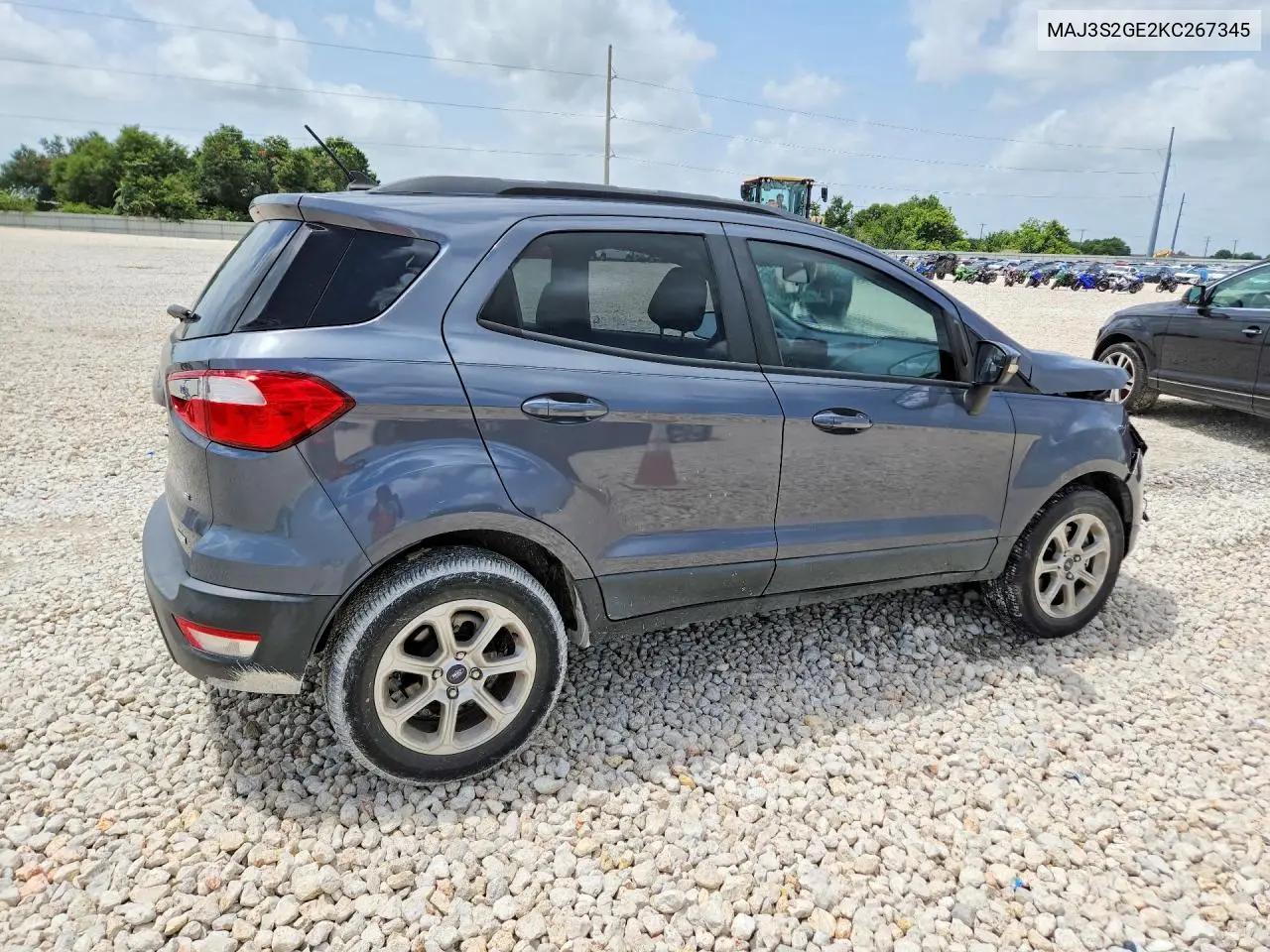 2019 Ford Ecosport Se VIN: MAJ3S2GE2KC267345 Lot: 61716396