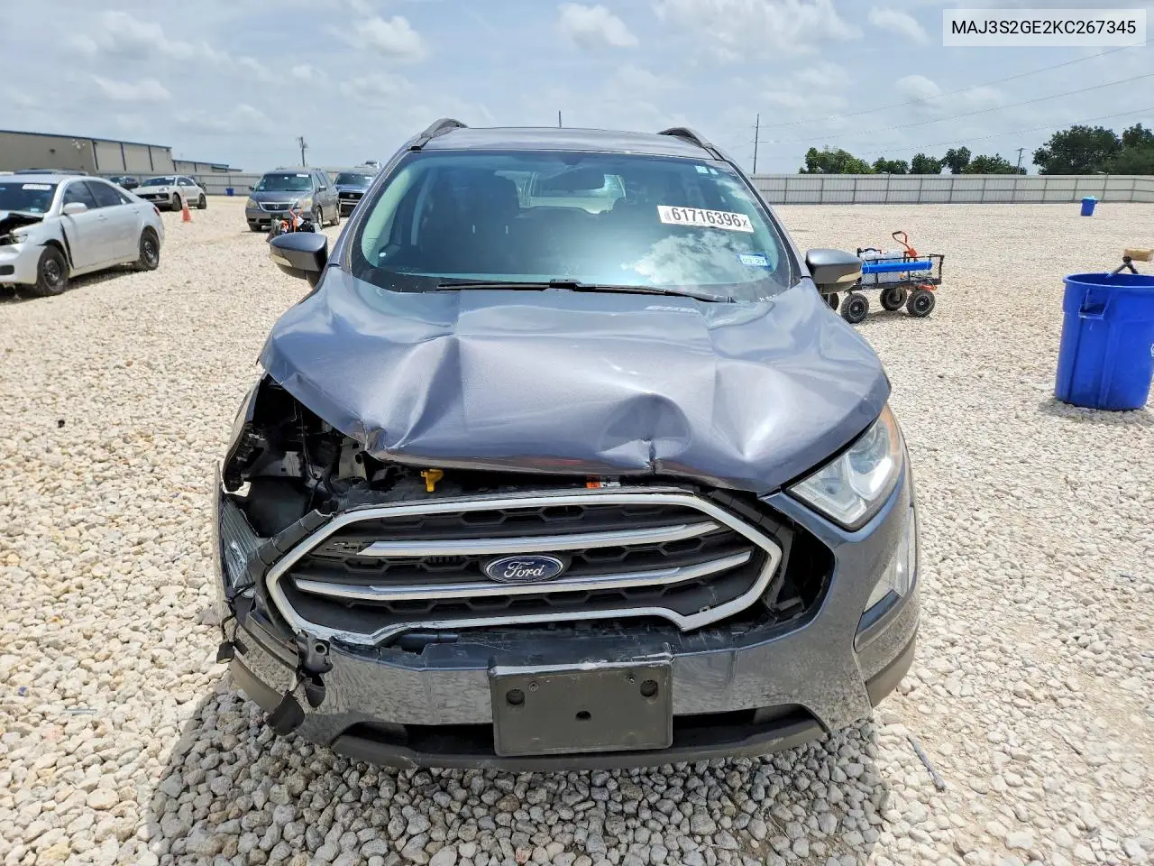 2019 Ford Ecosport Se VIN: MAJ3S2GE2KC267345 Lot: 61716396