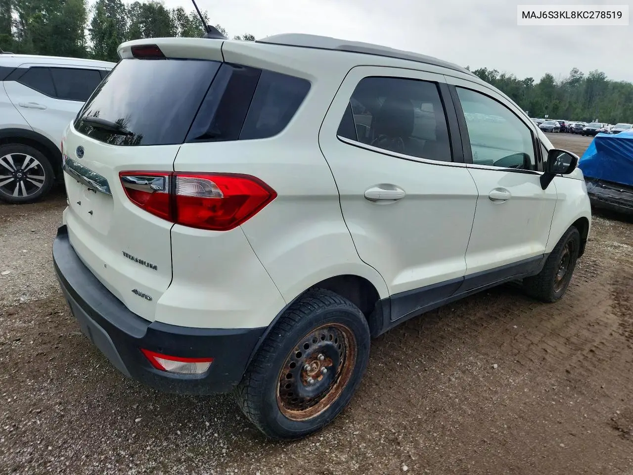 2019 Ford Ecosport Titanium VIN: MAJ6S3KL8KC278519 Lot: 61935596