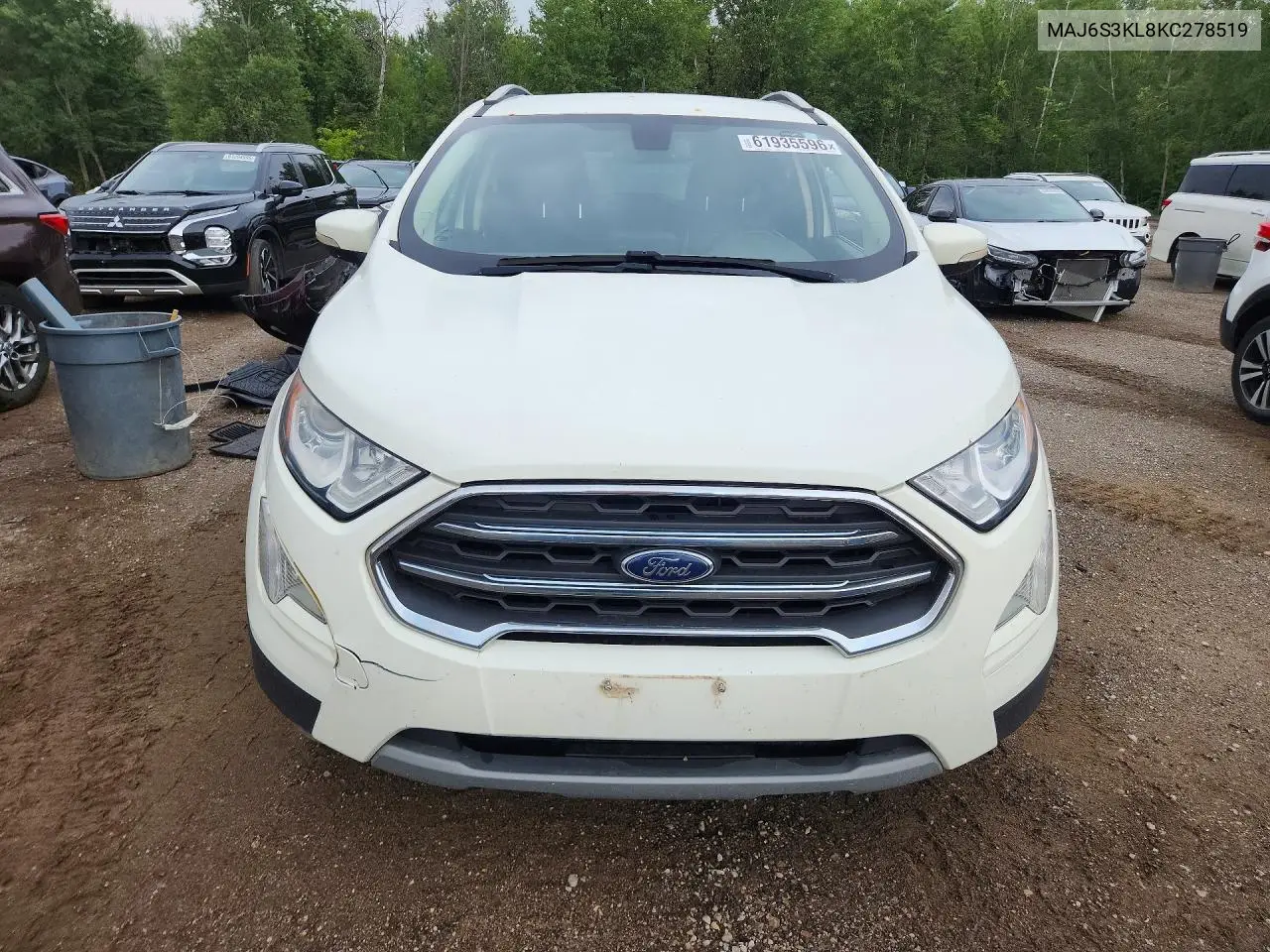2019 Ford Ecosport Titanium VIN: MAJ6S3KL8KC278519 Lot: 61935596