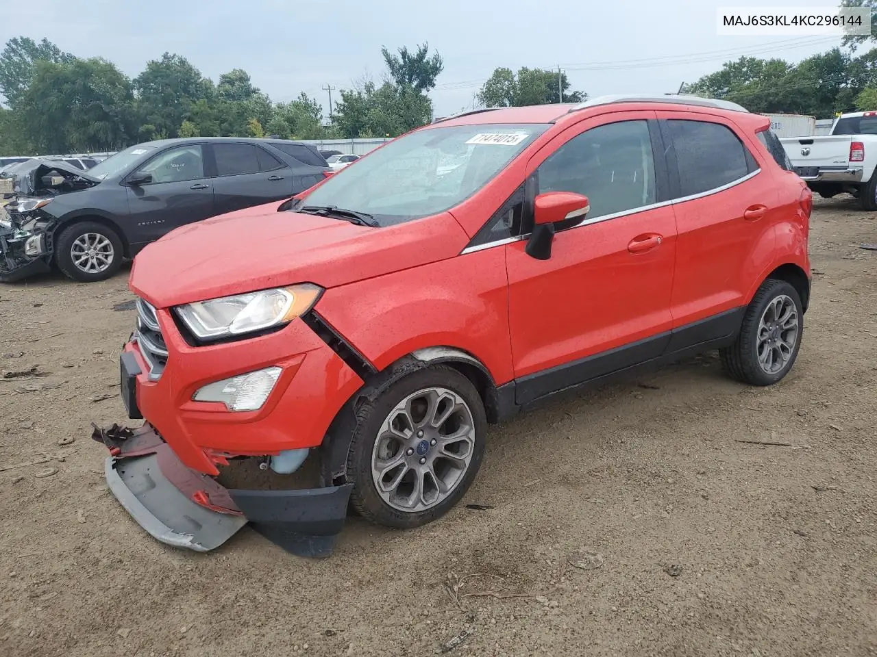 MAJ6S3KL4KC296144 2019 Ford Ecosport Titanium