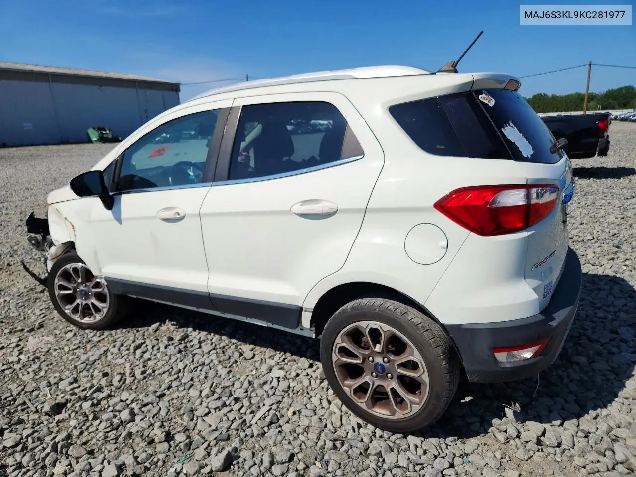 2019 Ford Ecosport Titanium VIN: MAJ6S3KL9KC281977 Lot: 85633325