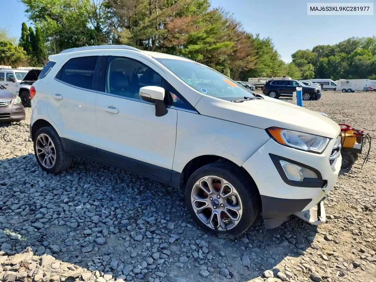2019 Ford Ecosport Titanium VIN: MAJ6S3KL9KC281977 Lot: 85633325
