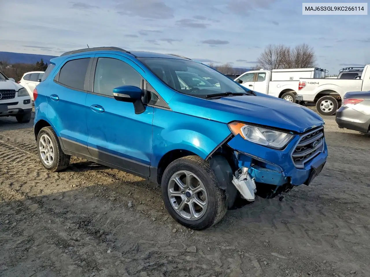 MAJ6S3GL9KC266114 2019 Ford Ecosport Se