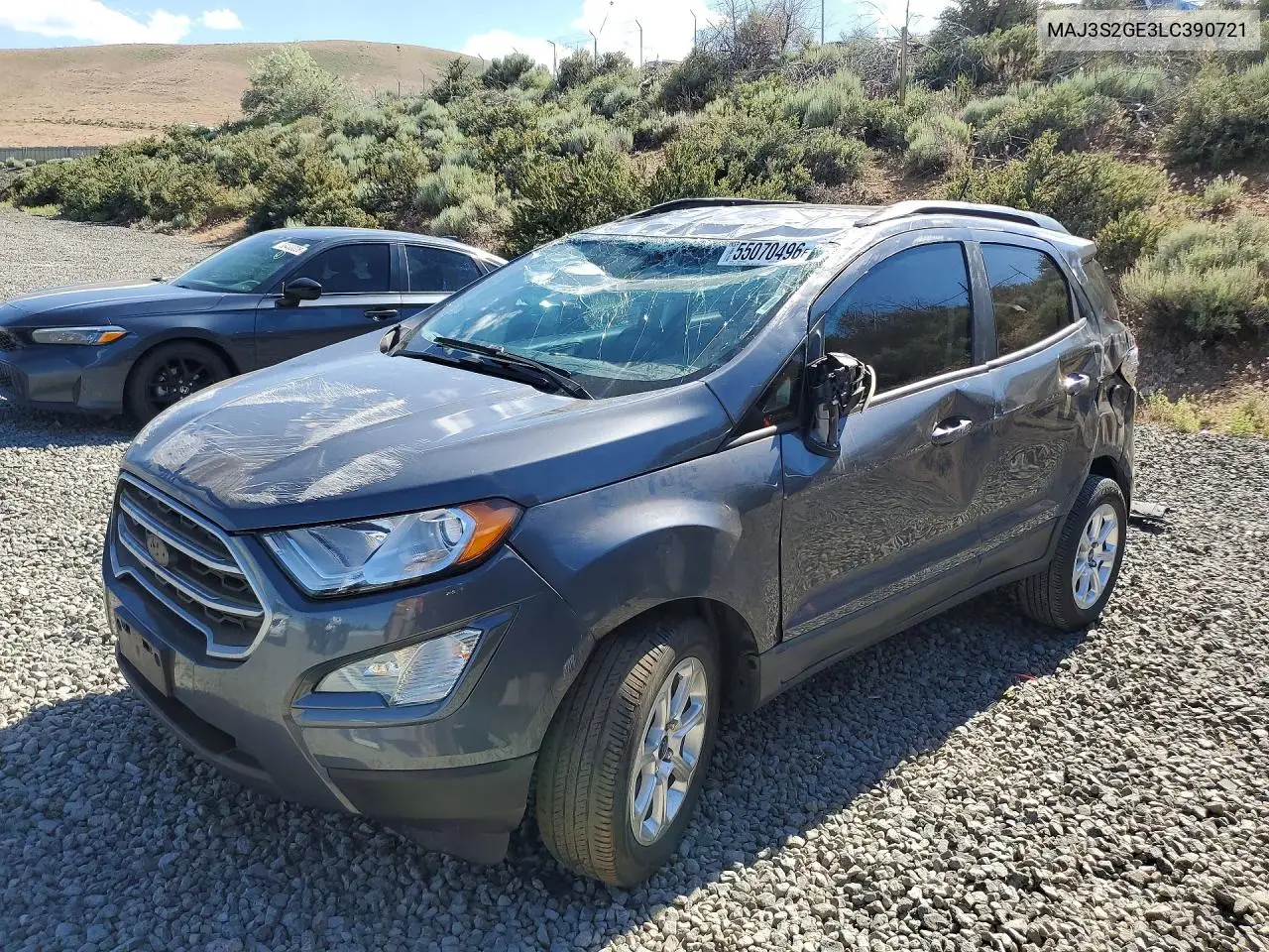 2020 Ford Ecosport Se VIN: MAJ3S2GE3LC390721 Lot: 55070496