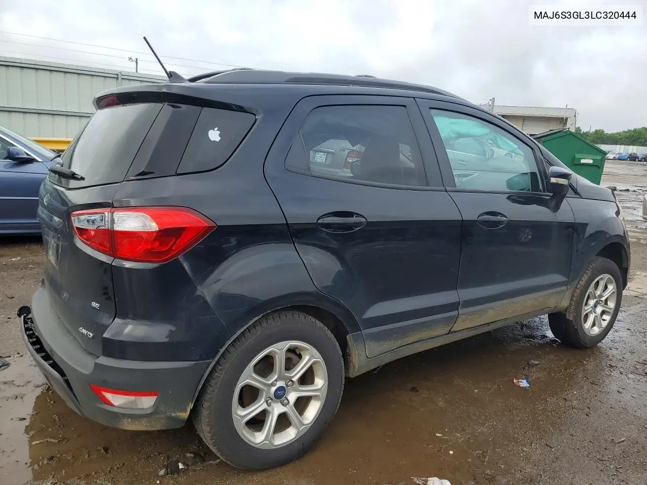 2020 Ford Ecosport Se VIN: MAJ6S3GL3LC320444 Lot: 56702446
