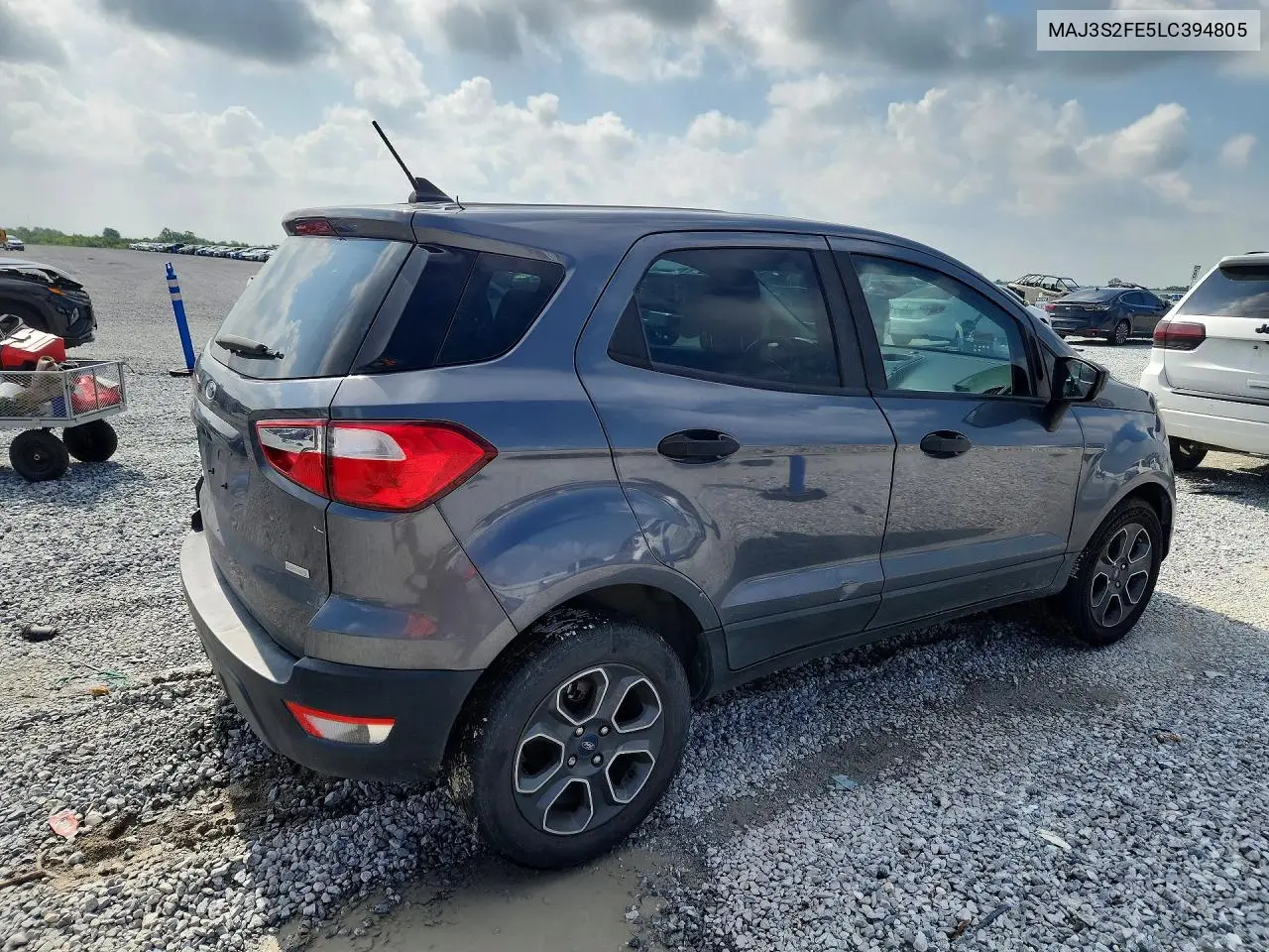 2020 Ford Ecosport S VIN: MAJ3S2FE5LC394805 Lot: 57641436
