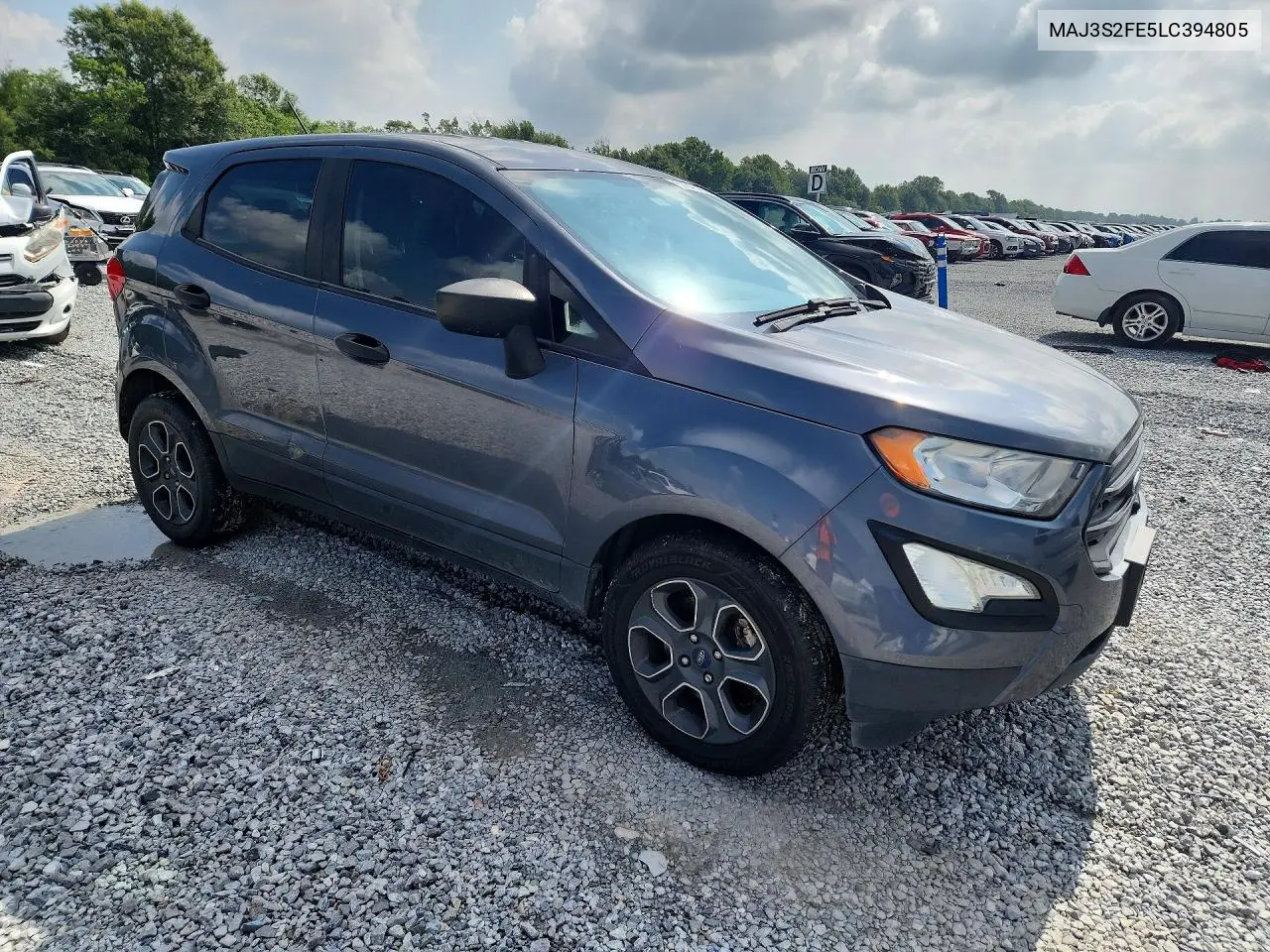 2020 Ford Ecosport S VIN: MAJ3S2FE5LC394805 Lot: 57641436