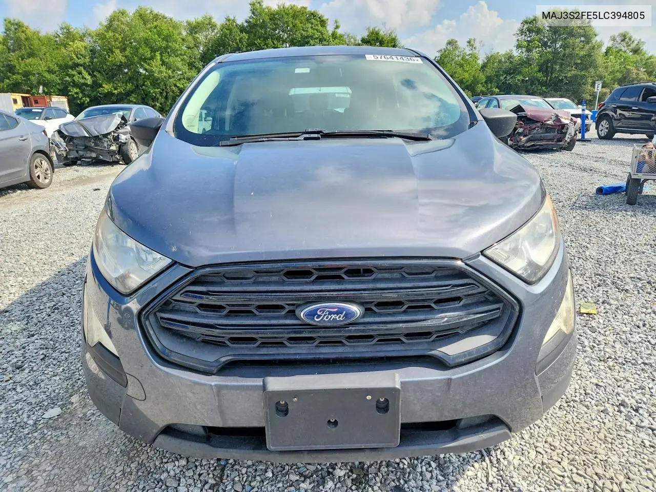 2020 Ford Ecosport S VIN: MAJ3S2FE5LC394805 Lot: 57641436