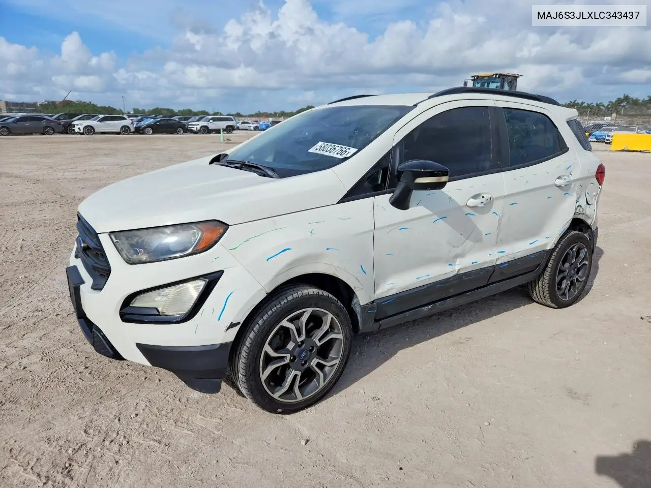 2020 Ford Ecosport Ses VIN: MAJ6S3JLXLC343437 Lot: 58036766