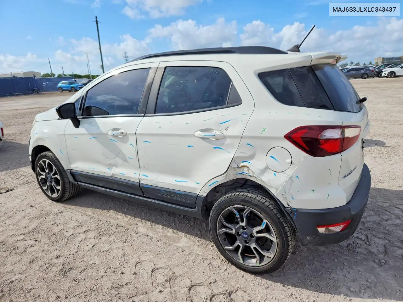 2020 Ford Ecosport Ses VIN: MAJ6S3JLXLC343437 Lot: 58036766