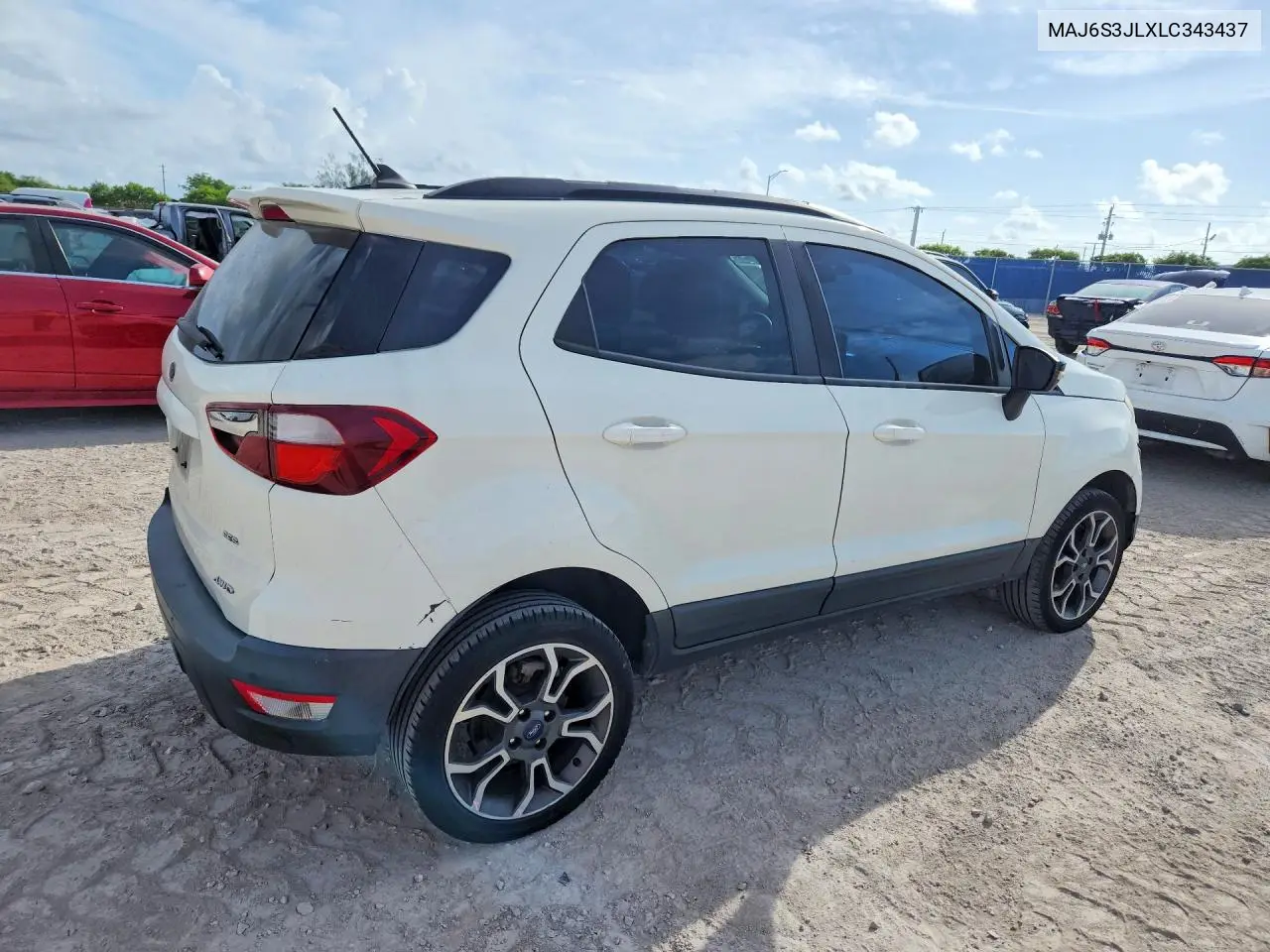 2020 Ford Ecosport Ses VIN: MAJ6S3JLXLC343437 Lot: 58036766