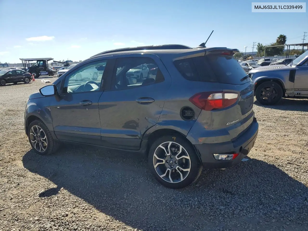 2020 Ford Ecosport Ses VIN: MAJ6S3JL1LC339499 Lot: 58419076