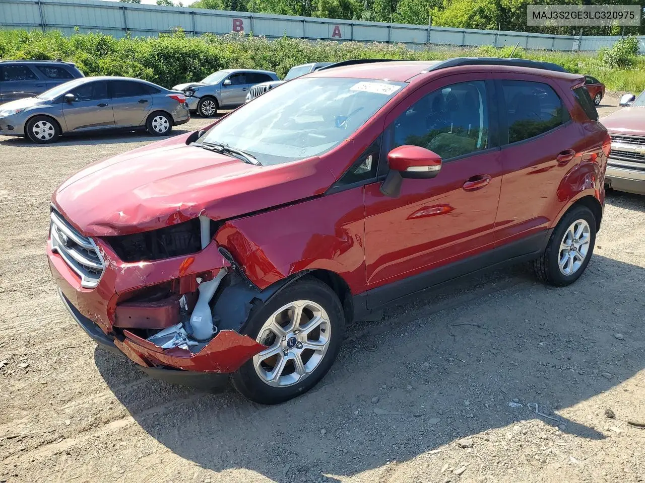2020 Ford Ecosport Se VIN: MAJ3S2GE3LC320975 Lot: 59377046