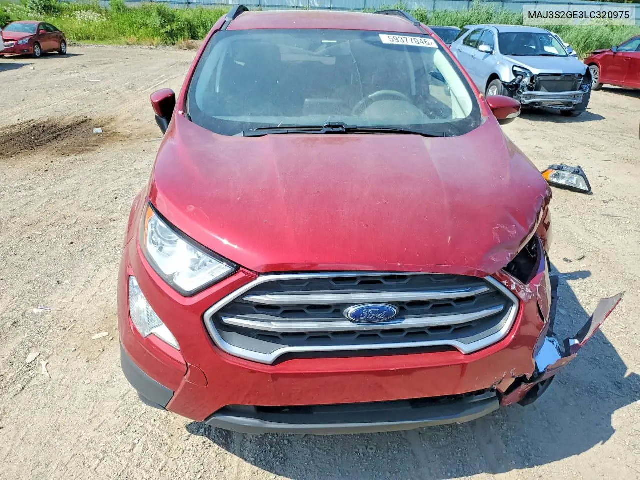 2020 Ford Ecosport Se VIN: MAJ3S2GE3LC320975 Lot: 59377046