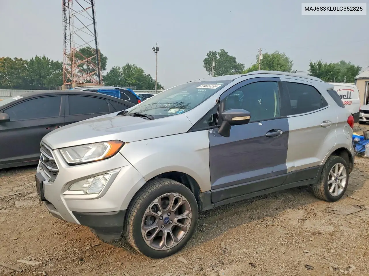 2020 Ford Ecosport Titanium VIN: MAJ6S3KL0LC352825 Lot: 59405756