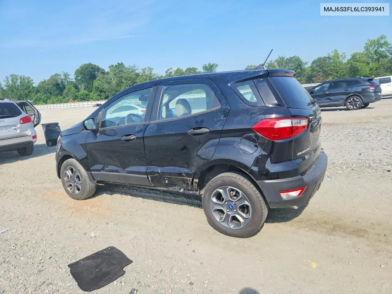 2020 Ford Ecosport S VIN: MAJ6S3FL6LC393941 Lot: 59626536