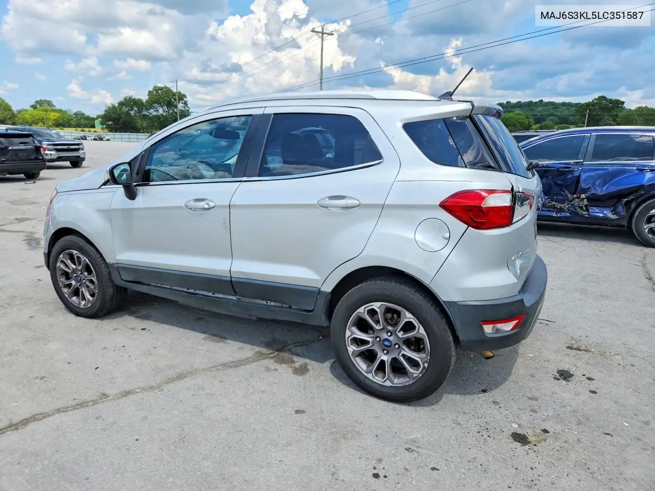 2020 Ford Ecosport Titanium VIN: MAJ6S3KL5LC351587 Lot: 59888996