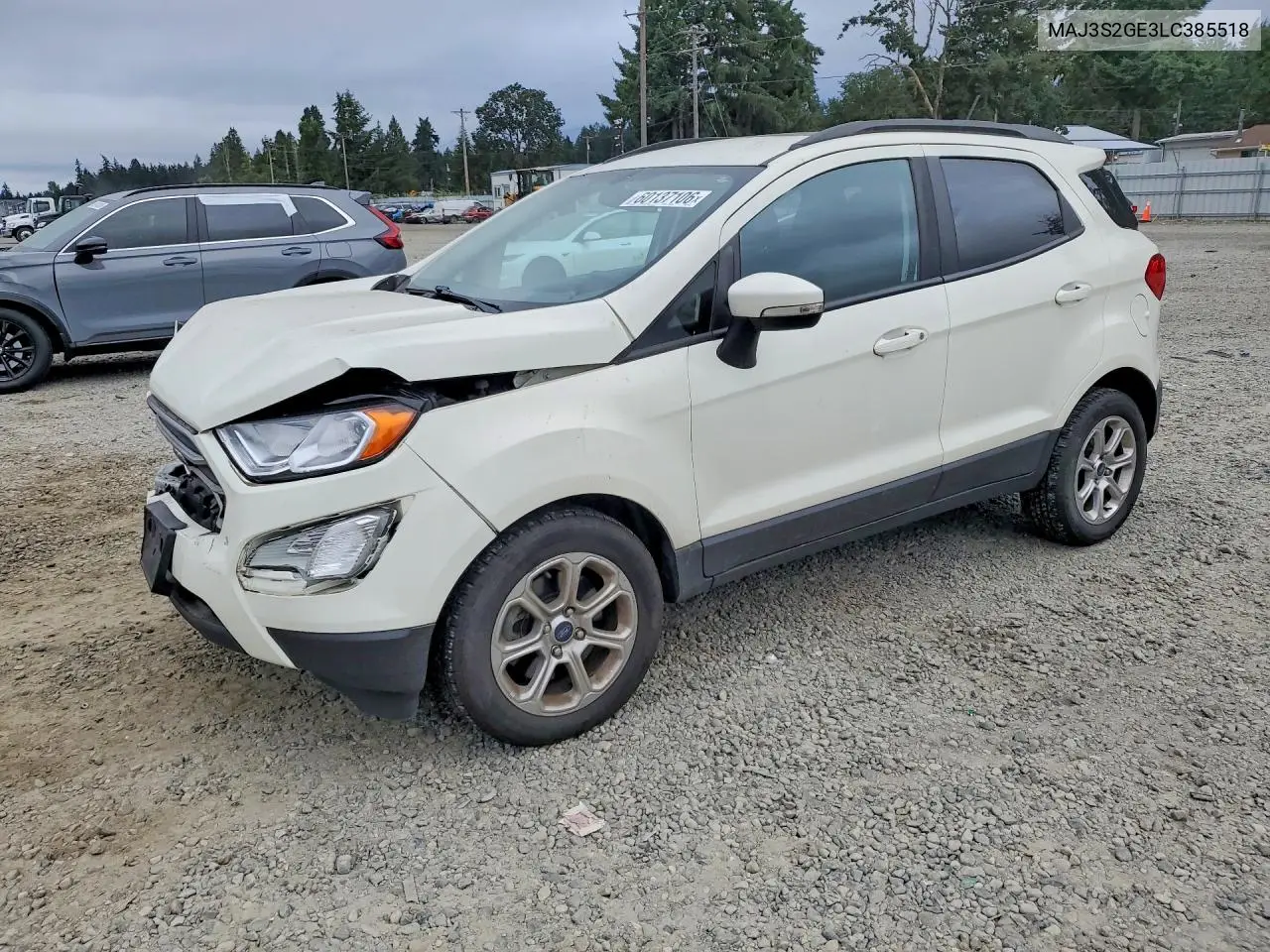 2020 Ford Ecosport Se VIN: MAJ3S2GE3LC385518 Lot: 60137106