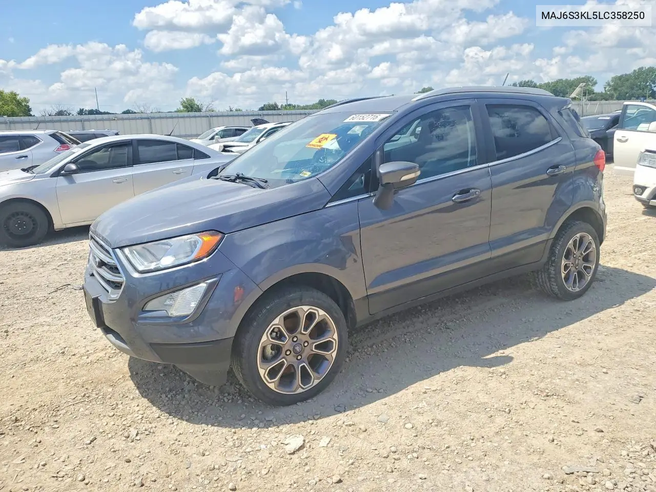 2020 Ford Ecosport Titanium VIN: MAJ6S3KL5LC358250 Lot: 60152716