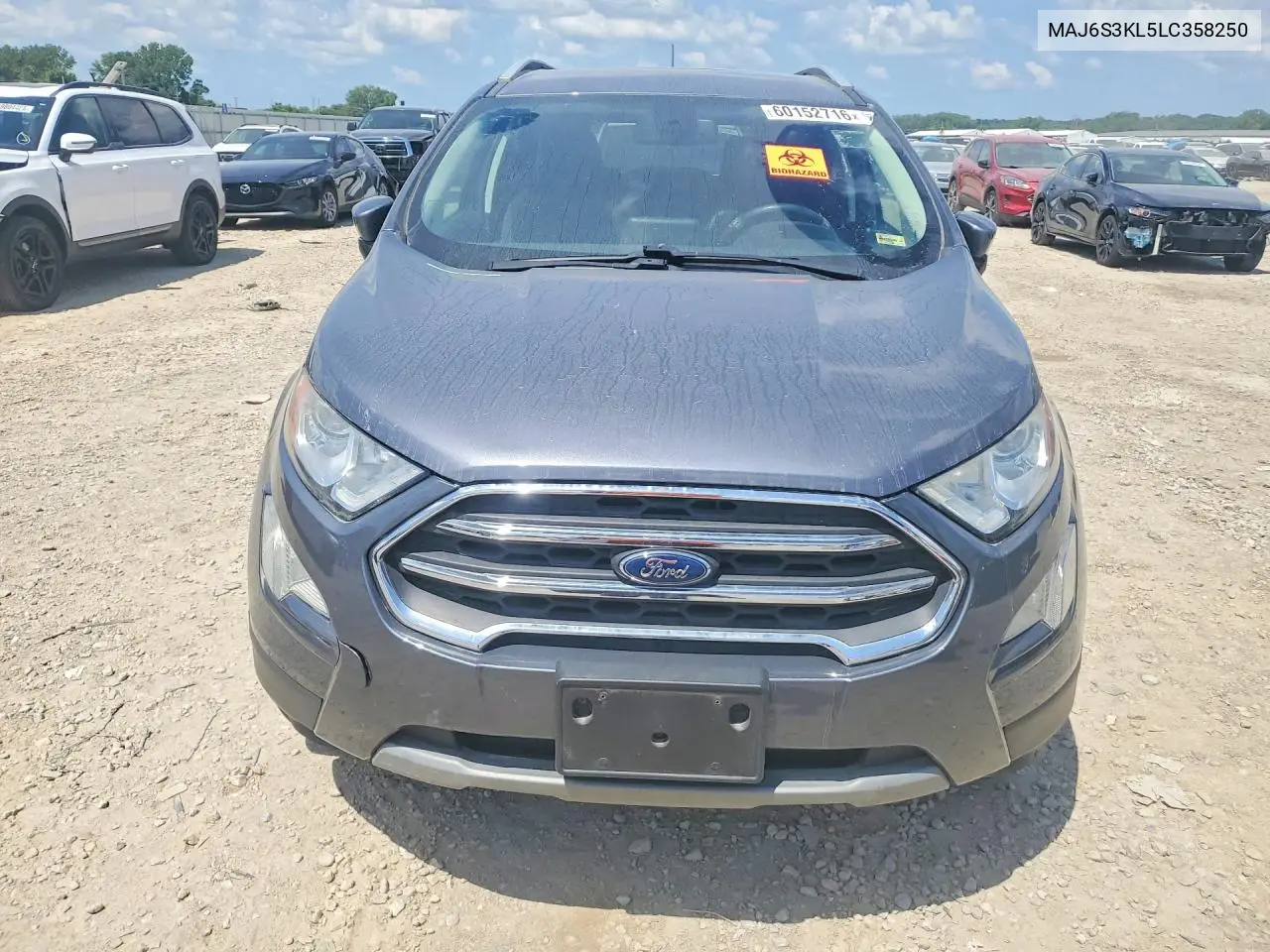 2020 Ford Ecosport Titanium VIN: MAJ6S3KL5LC358250 Lot: 60152716