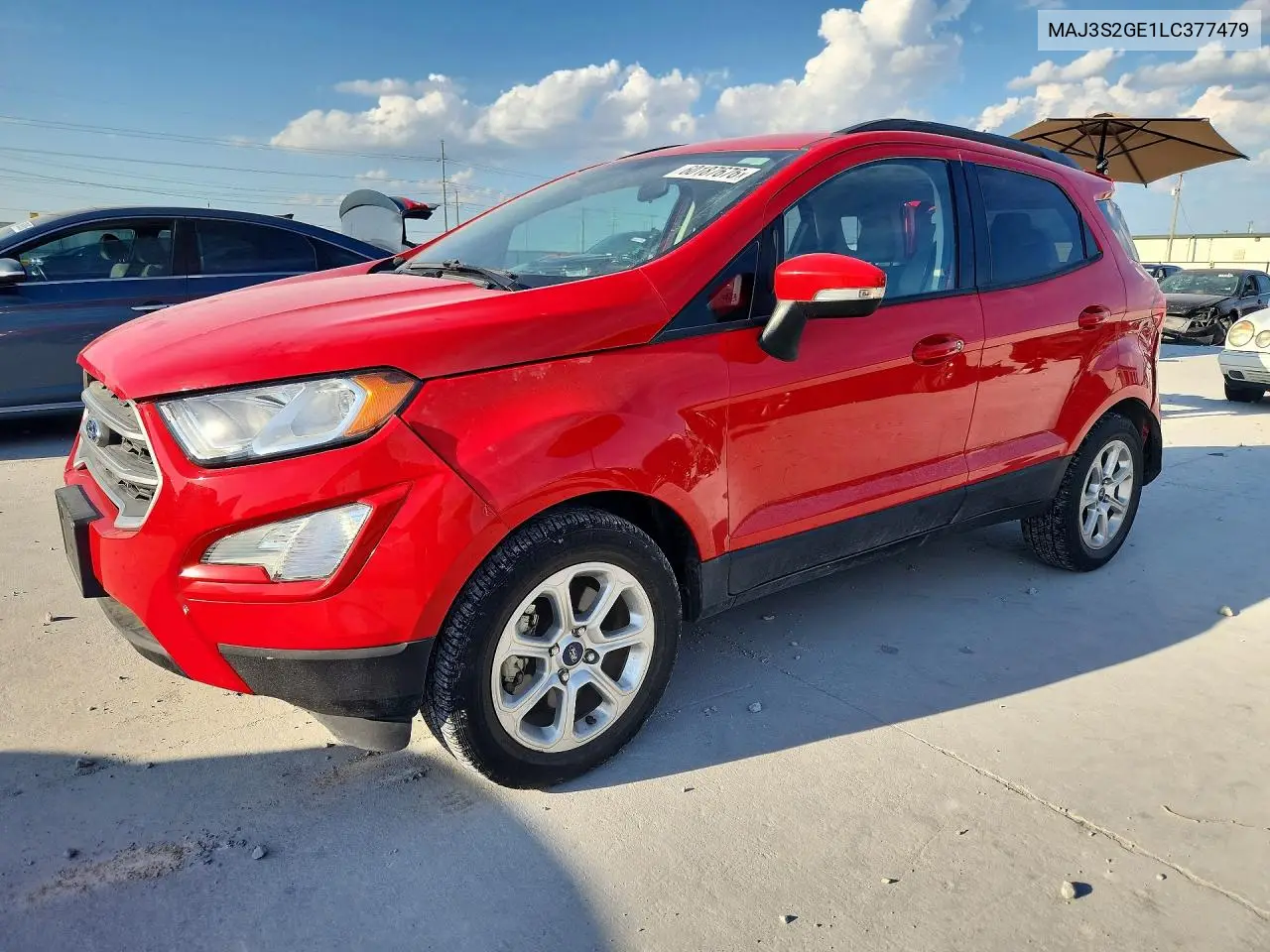 2020 Ford Ecosport Se VIN: MAJ3S2GE1LC377479 Lot: 60187676