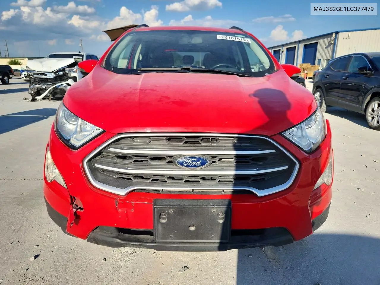 2020 Ford Ecosport Se VIN: MAJ3S2GE1LC377479 Lot: 60187676