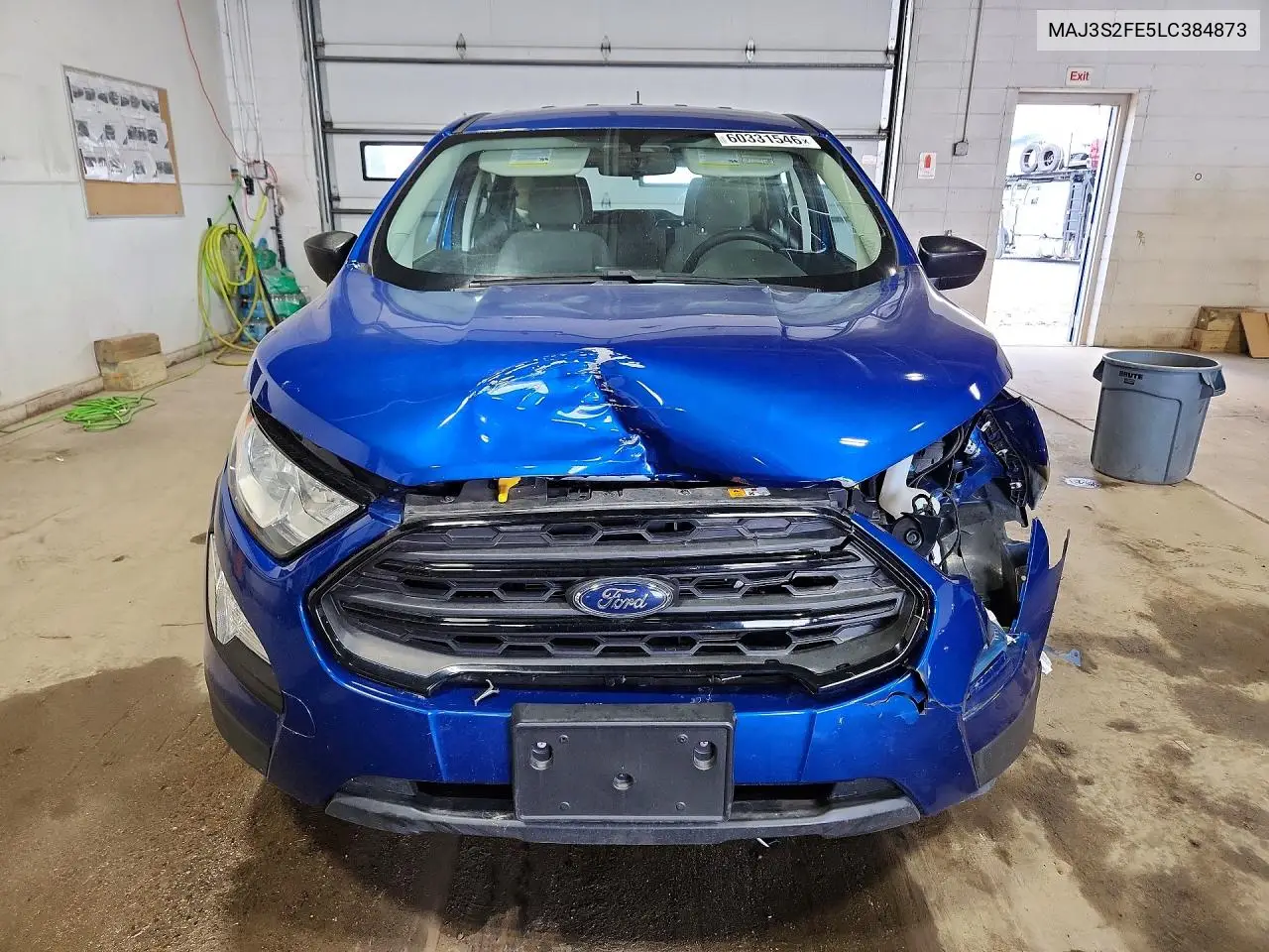 2020 Ford Ecosport VIN: MAJ3S2FE5LC384873 Lot: 60331546