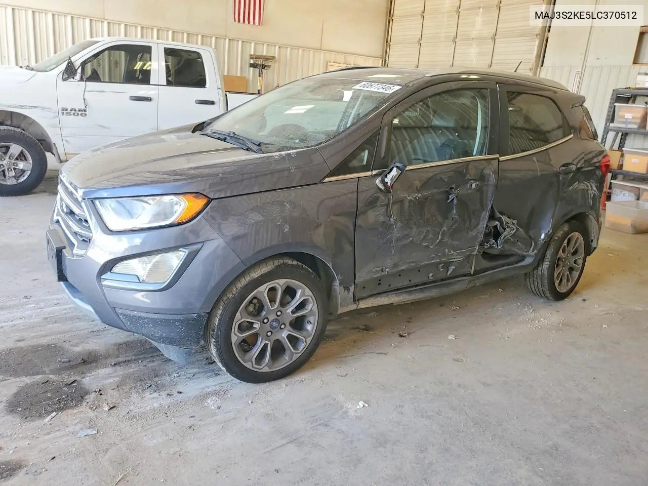 2020 Ford Ecosport Titanium VIN: MAJ3S2KE5LC370512 Lot: 60677346